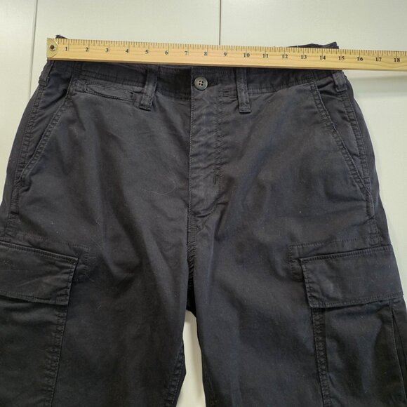 American Eagle Cargo Pants Mens 30x30/27 Black Flex Lived-In Utility Tech Casual - Picture 4 of 16